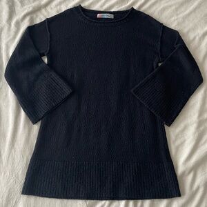 Free People Melanie Sweater Tunic in Black - M